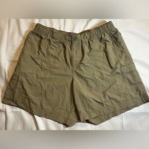 Columbia Womens Med Nylon Tan Hiking Shorts